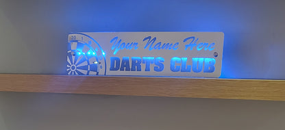 Personalised Light Up Darts Sign