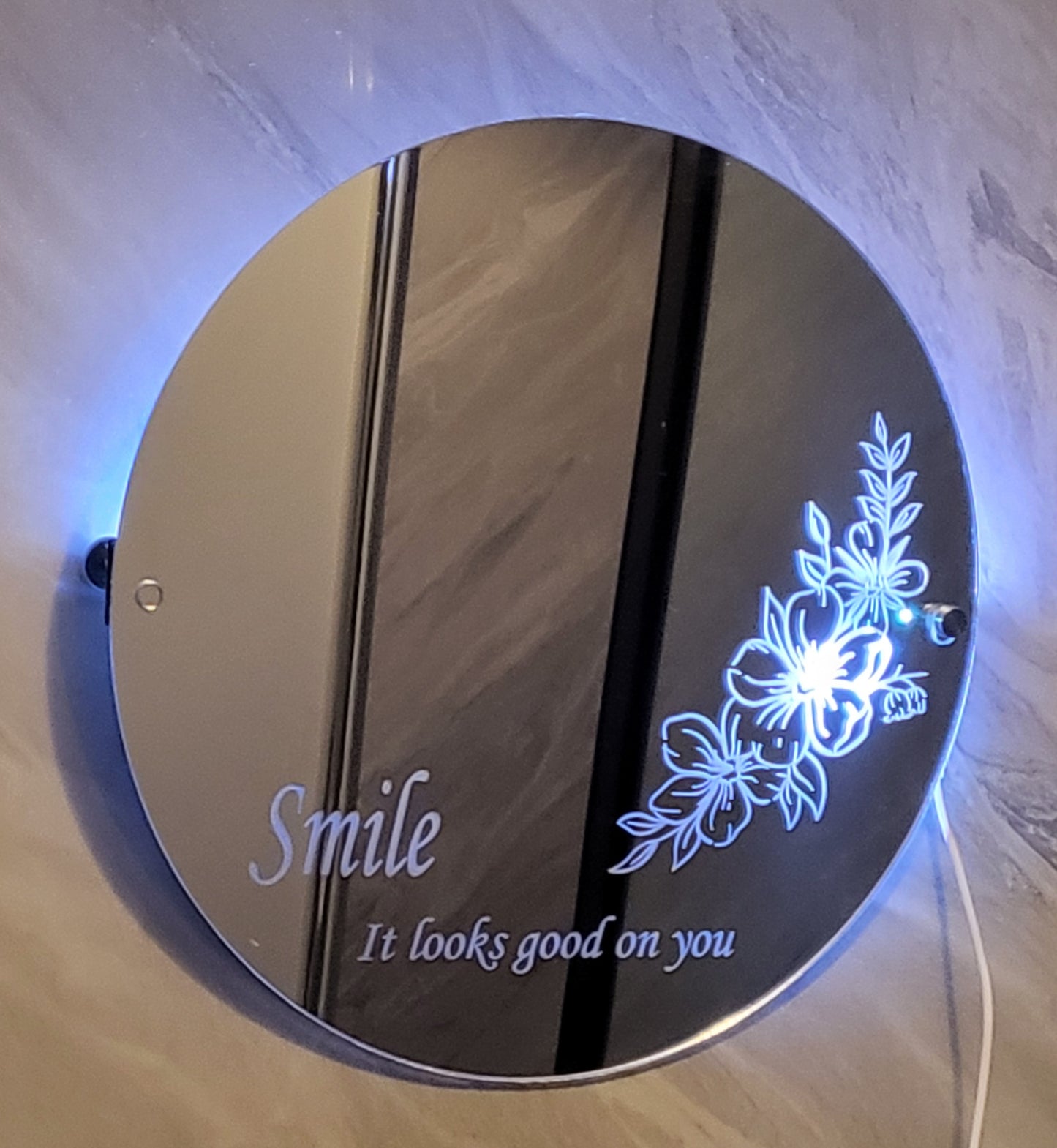 Circle Smile mirror
