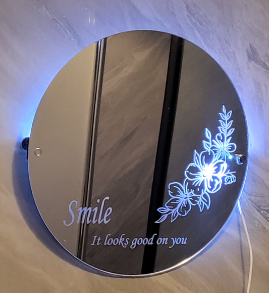 Circle Smile mirror