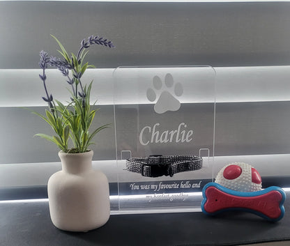 Memorial Dog Collar Holder