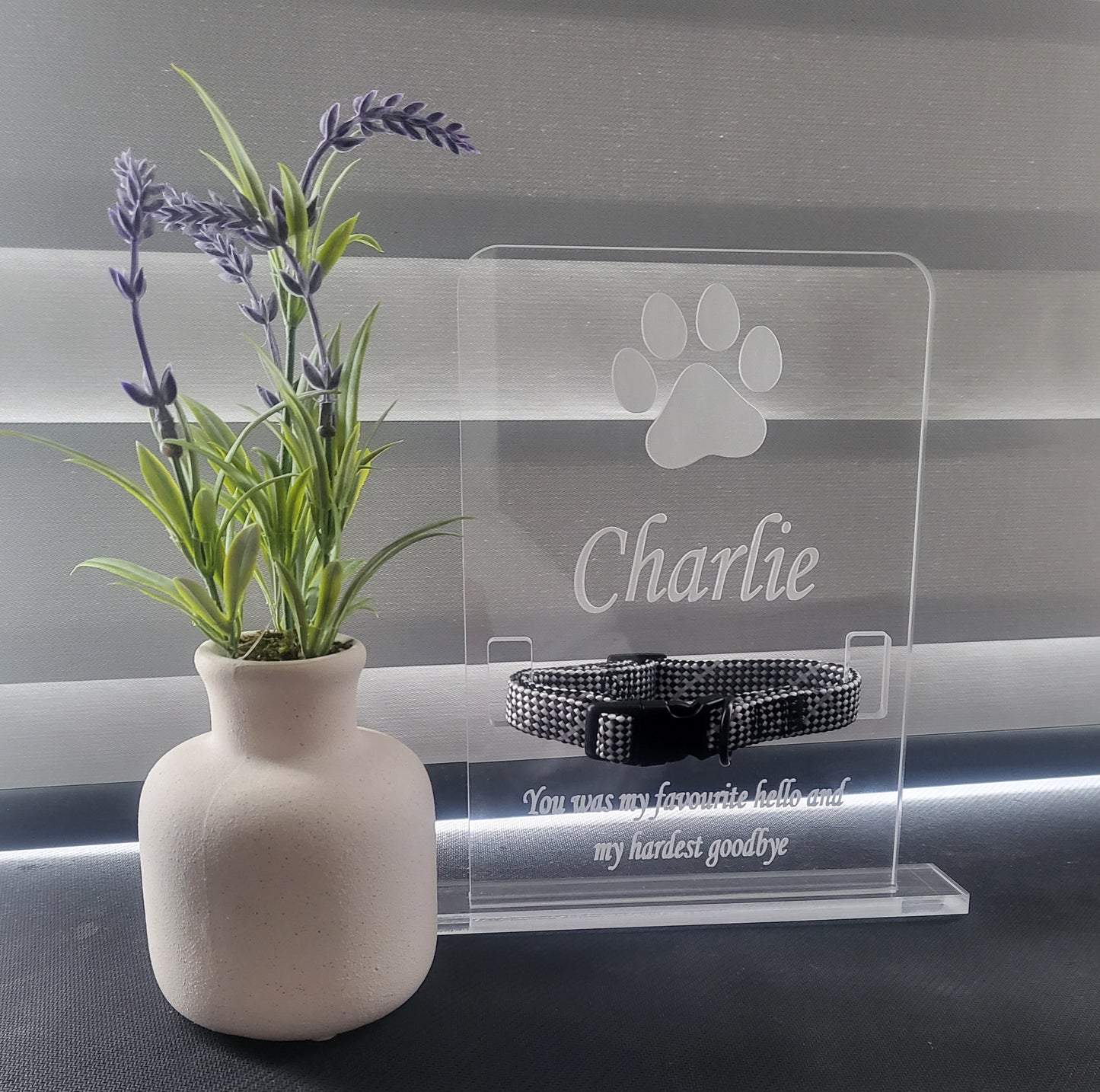 Memorial Dog Collar Holder