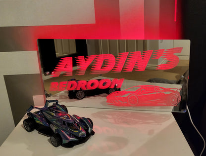 Personalised Race Car Mirror