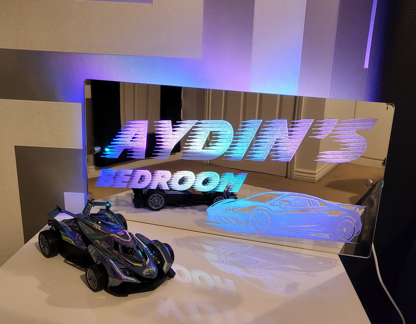 Personalised Race Car Mirror